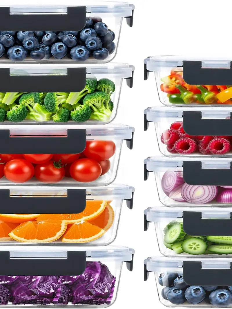 70% OFF🔥 GoDyna Glass Meal Prep Containers with Airtight Lids | Oven & Microwave Safe, BPA-Free Reusable