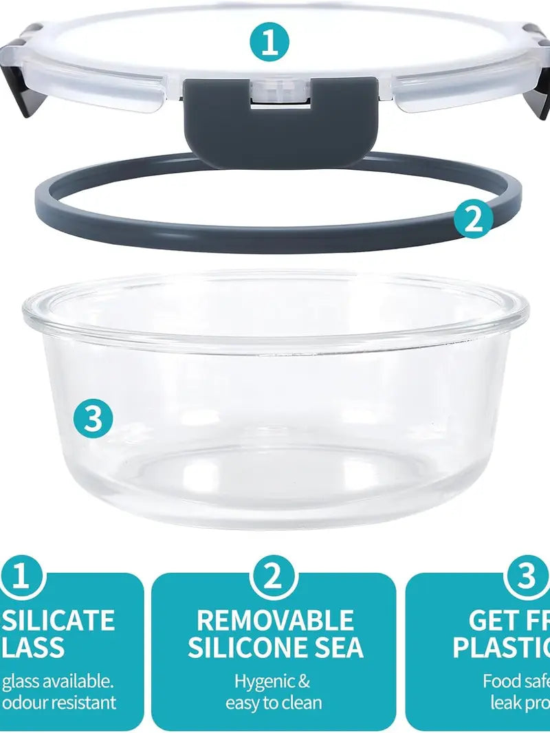 70% OFF🔥 GoDyna Glass Meal Prep Containers with Airtight Lids | Oven & Microwave Safe, BPA-Free Reusable