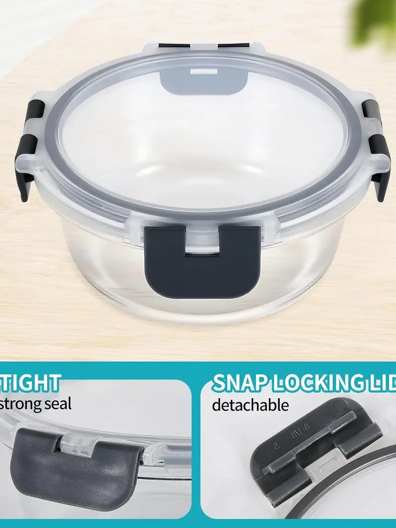 70% OFF🔥 GoDyna Glass Meal Prep Containers with Airtight Lids | Oven & Microwave Safe, BPA-Free Reusable