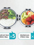 70% OFF🔥 GoDyna Glass Meal Prep Containers with Airtight Lids | Oven & Microwave Safe, BPA-Free Reusable