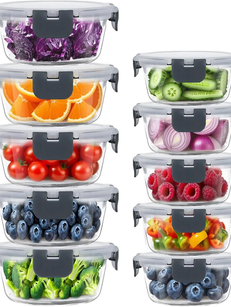 70% OFF🔥 GoDyna Glass Meal Prep Containers with Airtight Lids | Oven & Microwave Safe, BPA-Free Reusable
