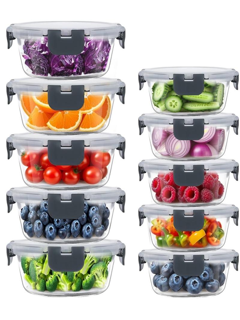 70% OFF🔥 GoDyna Glass Meal Prep Containers with Airtight Lids | Oven & Microwave Safe, BPA-Free Reusable