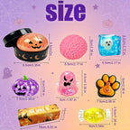 Halloween 8-Pack Squishy Toys, Malt SugarSlow-Rebound Stress Relief Fidget Toys,Spooky Sensory Bundle, Halloween Party Gift,8 Different Horror Styles,sohochic