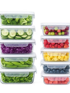 70% OFF🔥 GoDyna Glass Meal Prep Containers with Airtight Lids | Oven & Microwave Safe, BPA-Free Reusable