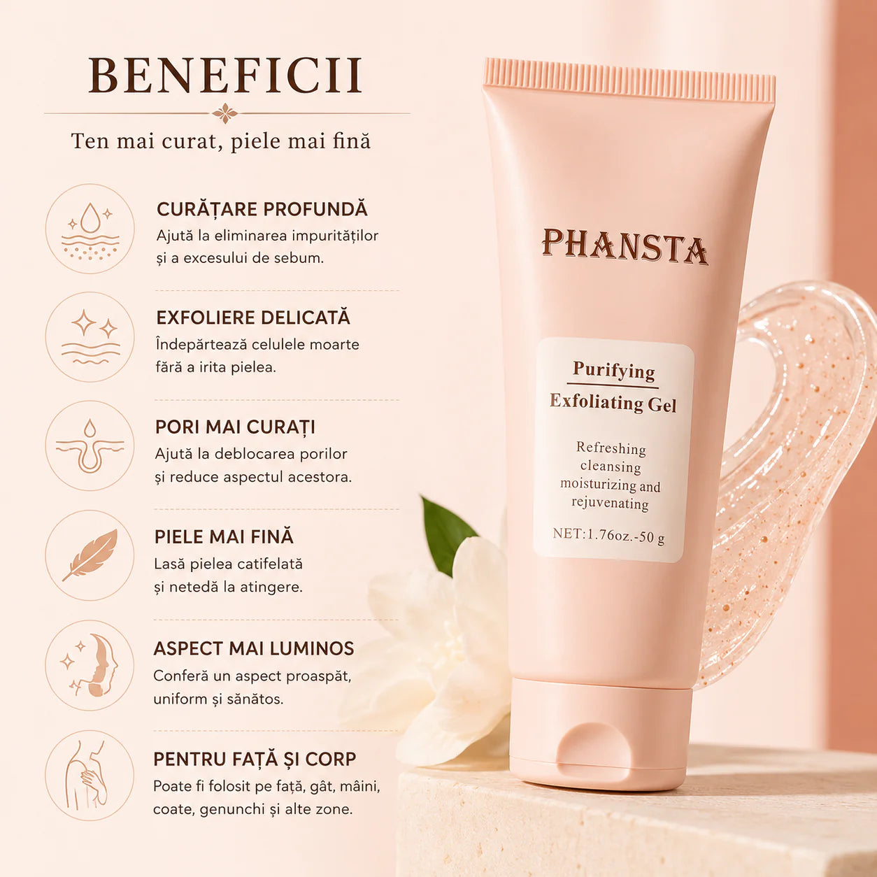 Cleaner skin tone and smoother skin
