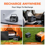 75% OFF｜CTOLITY 500W 345Wh Portable Power Station, LiFePO4 Battery Solar Generator, Emergency Backup Power Supply for Camping, RV & Travel