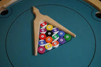 Finger Pool Table Mini – Wooden Tabletop 8-Ball Game, Rotating Desktop Pool Set for Kids & Adults, Family Party & Travel Gift