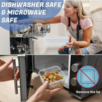 24 Set Food Storage Containers With Airtight Lids, Meal Prep Containers, Lunch Office Meal For Freezer And Dishwasher.（food-grade PP）